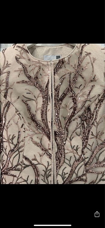 Che may ceket 36 s beden altın kök gold işlemeli - Görsel 5