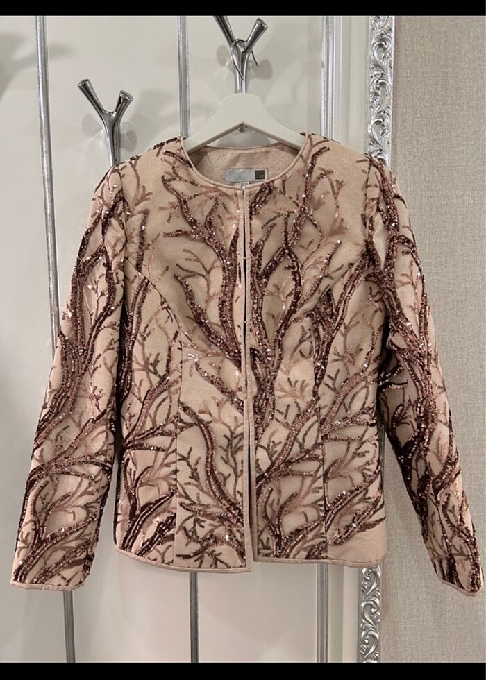 Che may ceket 36 s beden altın kök gold işlemeli - Görsel 2