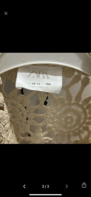 xs Beden camel Renk Zara makrome bej bohem ceket 13-14 yaş