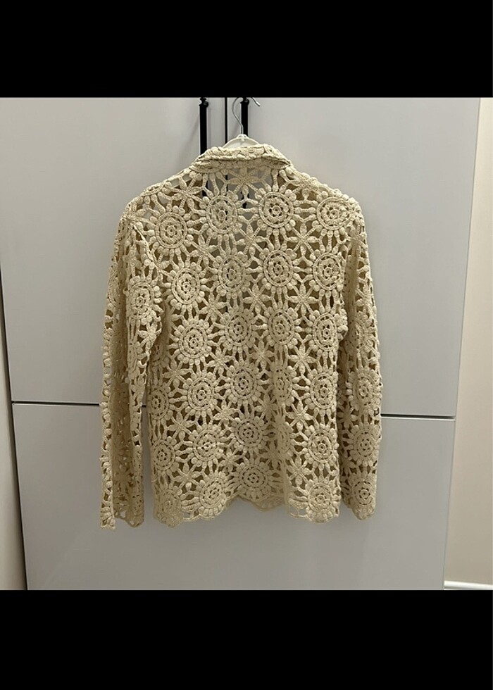 Zara makrome bej bohem ceket 13-14 yaş - Görsel 3