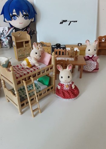 Sylvanian Families ranza , tavşan ailesi mutfak , oturma odası - Görsel 3