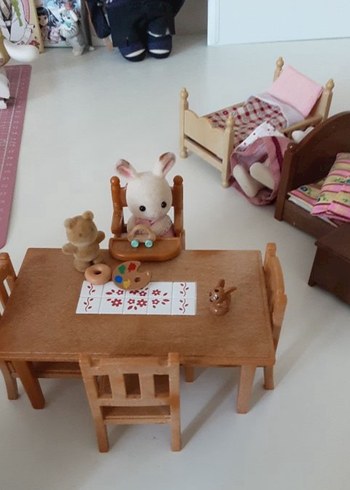 Sylvanian Families ranza , tavşan ailesi mutfak , oturma odası - Görsel 6