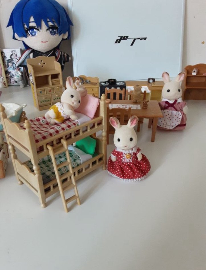 Sylvanian Families ranza , tavşan ailesi mutfak , oturma odası - Görsel 3