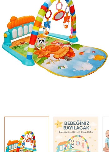Renkli Bebek Oyun Halısı - Güvenli ve Eğlenceli