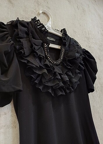 Siyah elbise - Görsel 4