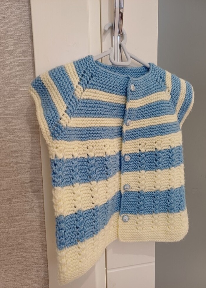 Erkek bebek yelek - Görsel 2