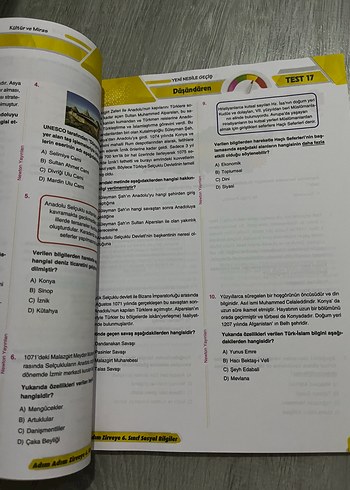 6. Sınıf Adım Adım Zirveye Sosyal Bilgiler - Görsel 3