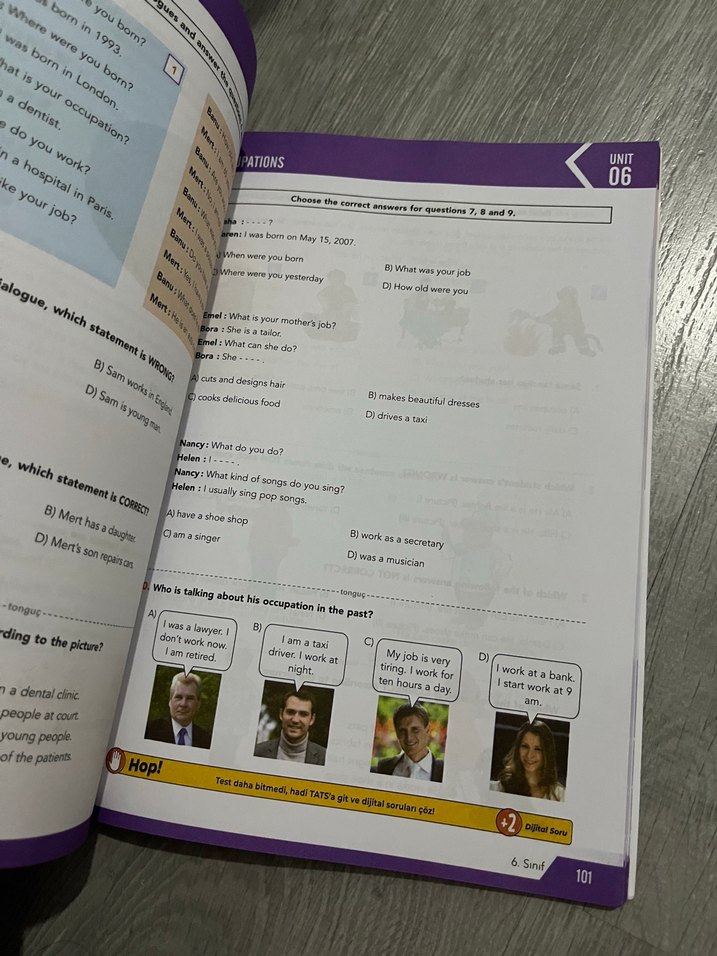 Tonguç 6. Sınıf İngilizce Dinamo Soru Bankası - Görsel 2