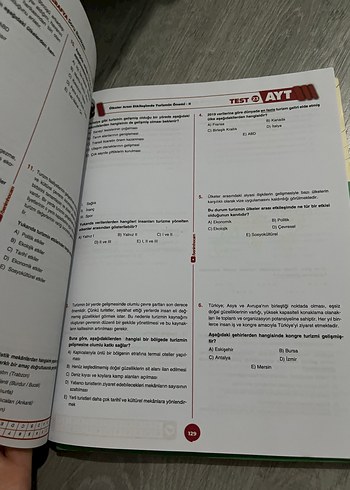 2022 Benim Hocam AYT Coğrafya Soru Bankası - Görsel 2