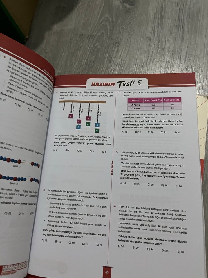 Benim Hocam Taktiklerle Problem Çözümleri Soru Bankası - Görsel 2