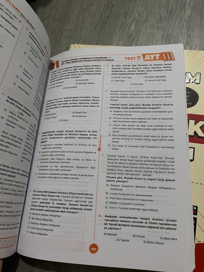 2022 Benim Hocam AYT Tarih Soru Bankası - Görsel 2