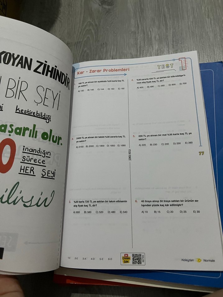Çıtır Çerez Problemler Soru Bankası - Kolay Başlangıç - Görsel 2