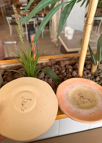 stoneware bardak altlığı seramik bardak altlığı fincan tabağı - Görsel 3