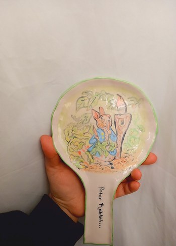 Peter Rabbit Temalı Seramik kaşıklık - Görsel 2