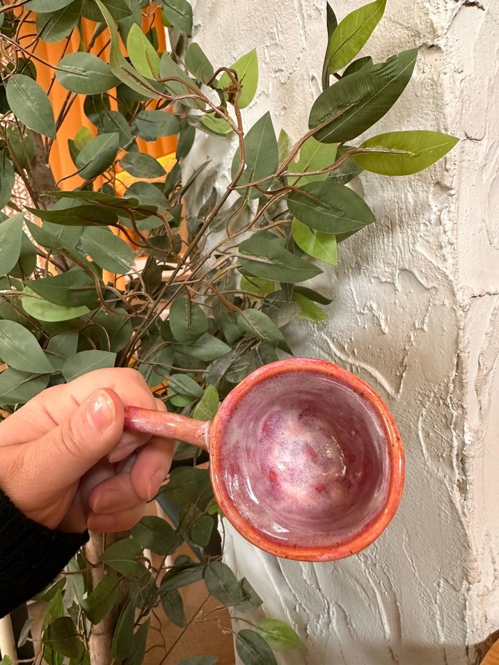 Pastel Pembe Ördek Desenli Seramik Kupa stoneware mug fincan - Görsel 2