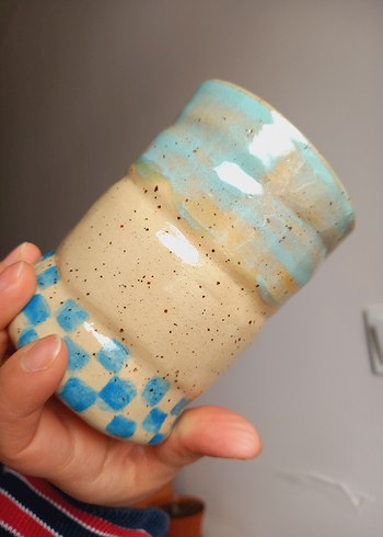 snoppy seramik kupa stoneware kupa pipetlikli kupa - Görsel 2