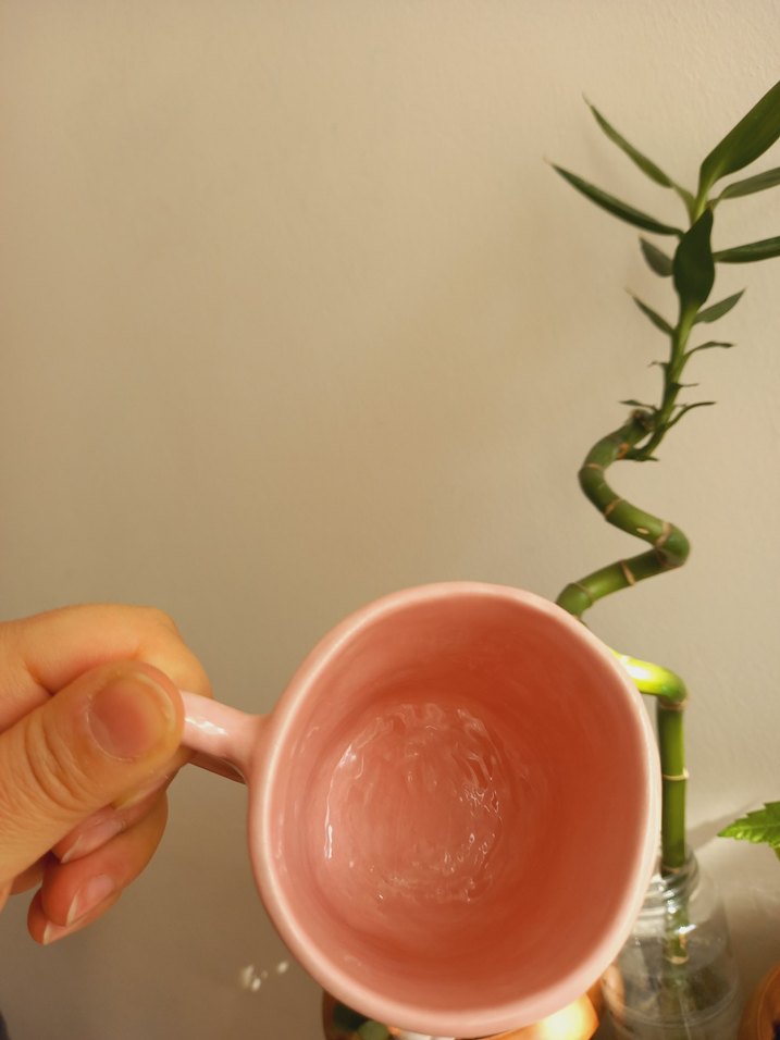 Pastel Pembe Seramik Kupa ördekli kupa mug seramik fincan - Görsel 5