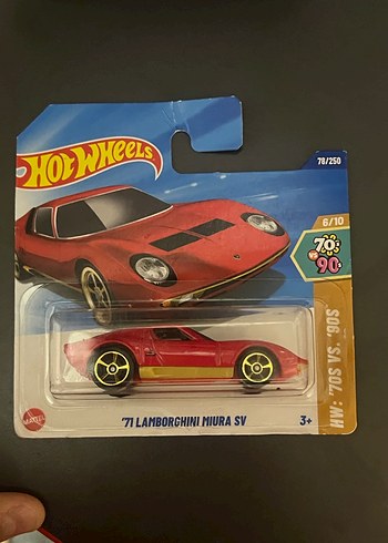 Hot Wheels Kırmızı Lamborghini Miura SV Oyuncak Araba