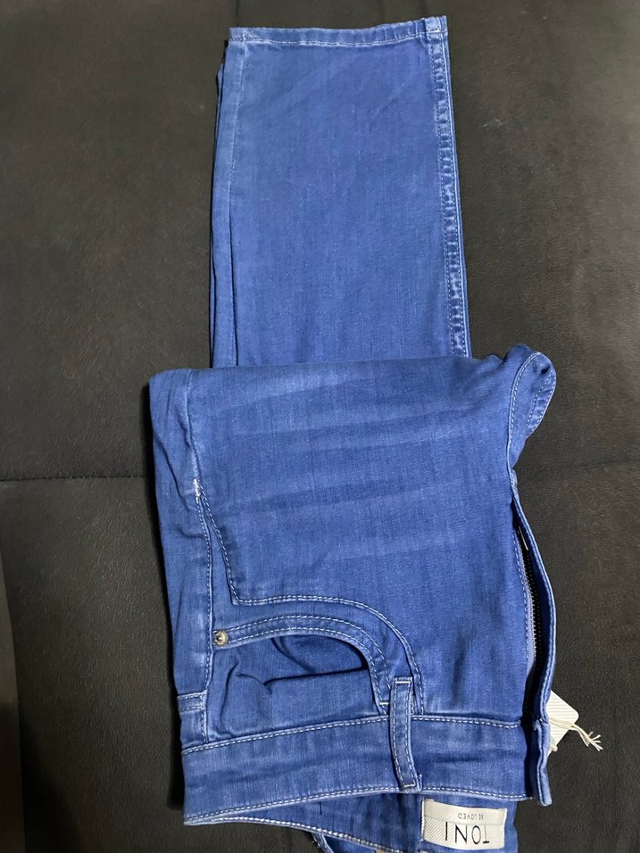 Kadın Mavi Midi Denim Jean - Görsel 3