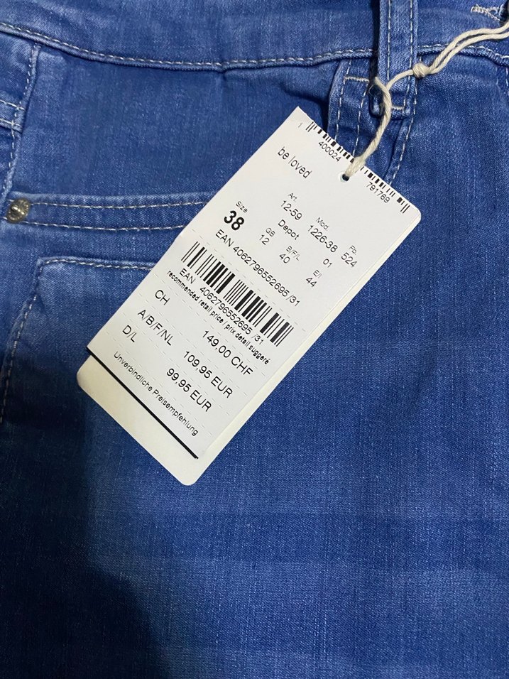 Kadın Mavi Midi Denim Jean - Görsel 2