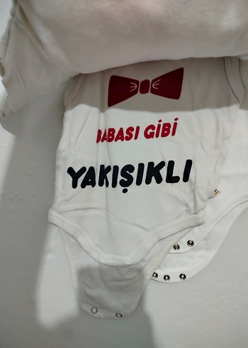 Baskılı Beyaz Kız Bebek Askısız Body - Görsel 2