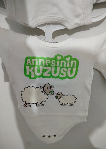 Baskılı Beyaz Kız Bebek Askısız Body - Görsel 3