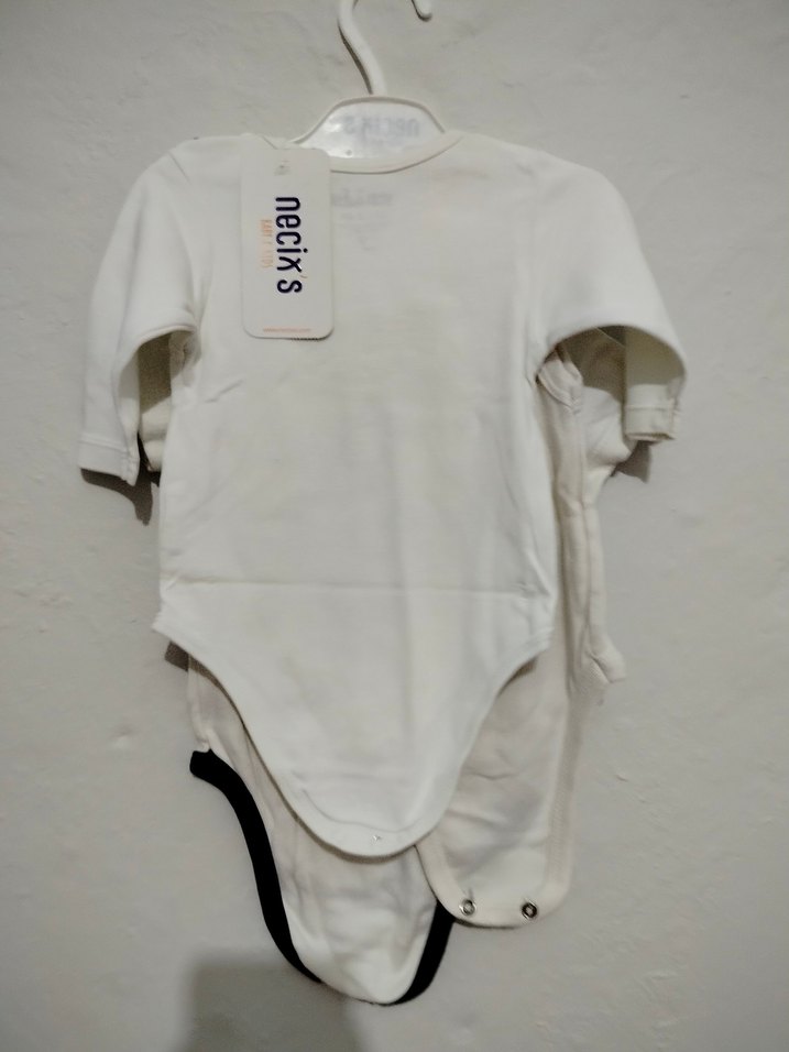 Baskılı Beyaz Kız Bebek Askısız Body - Görsel 4