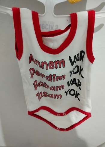 Renkli Desenli Askılı Bebek Body - Görsel 3