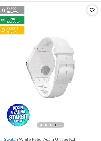 Swatch Swatch Beyaz Minimalist Unisex Saat