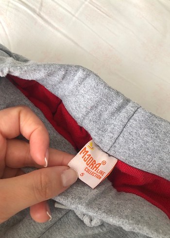 Gri Nakışlı kız Çocuk Eşofman Altı - Görsel 3