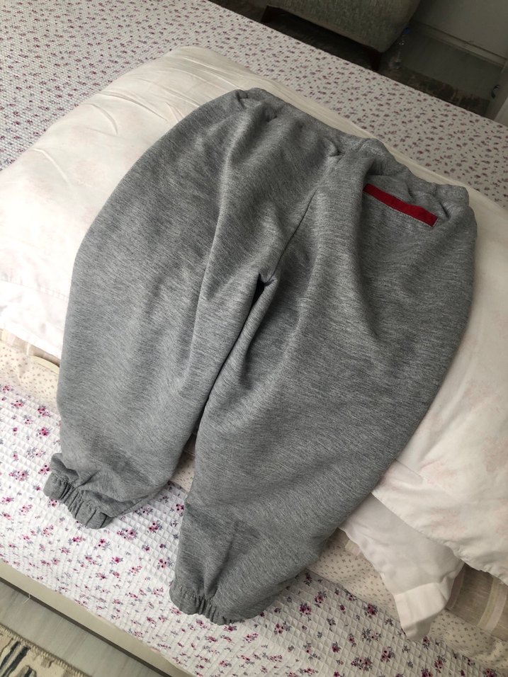 Gri Nakışlı kız Çocuk Eşofman Altı - Görsel 2