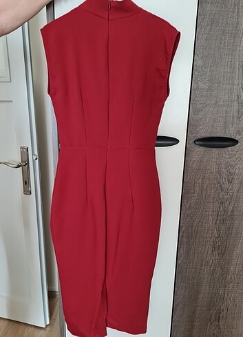 xs Beden Bordo Elbise