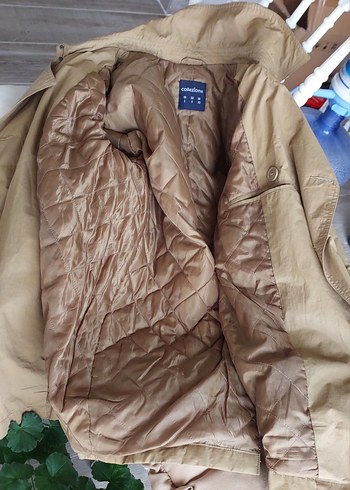 Bej Kemerli Midi Erkek Trençkot - Görsel 2