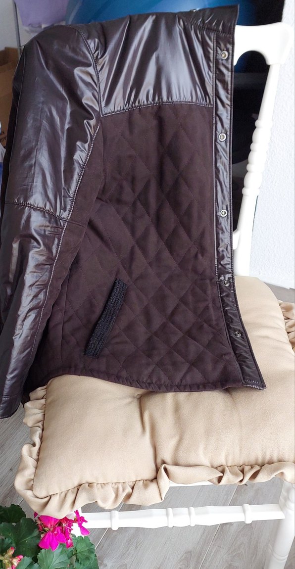 Kahverengi Deri Biker Ceket - Görsel 2