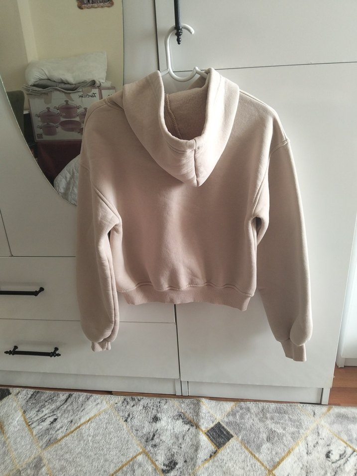 Bej Kadın Sweatshirt - Görsel 2