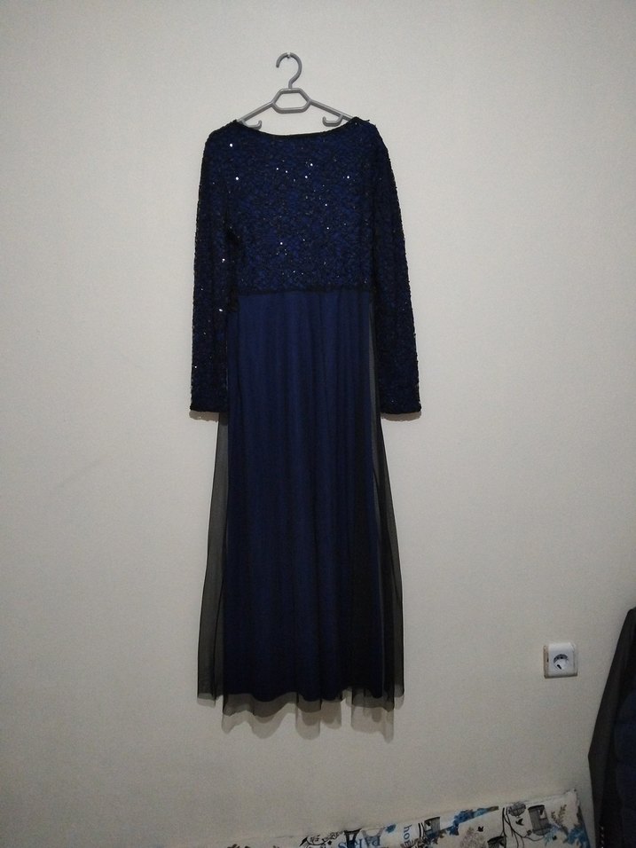 Lacivert Abiye Elbise - Görsel 2