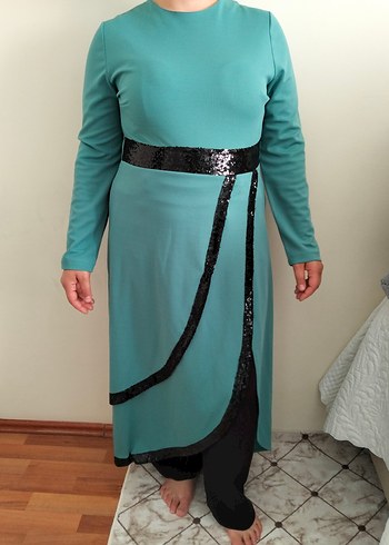 Turkuaz Uzun Tunik