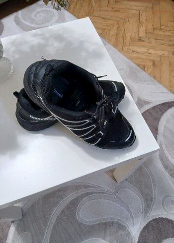 Erkek Siyah Spor Ayakkabı Velcro Detaylı - Görsel 3