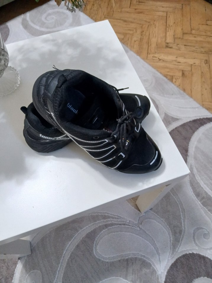 Erkek Siyah Spor Ayakkabı Velcro Detaylı - Görsel 3