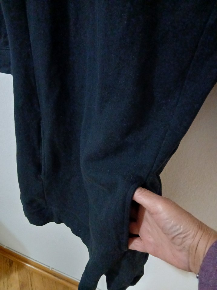 Uzun Kollu Siyah Midi Triko Elbise - Görsel 4