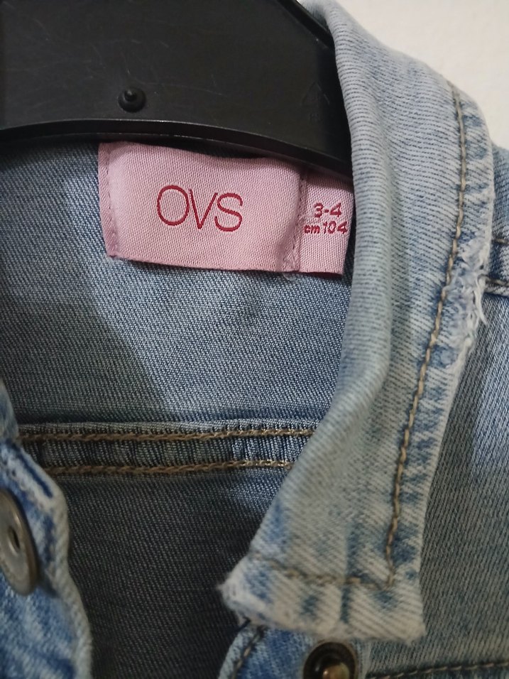 Kızlar için Düğmeli Jean Yelek - Görsel 2