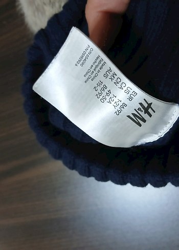 H&M  Mavi Yün Ponponlu Bere - Görsel 2