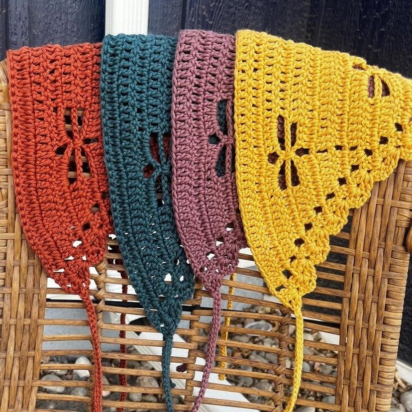 Renkli Dantel Detaylı Örgü Saç Bandı - Görsel 2