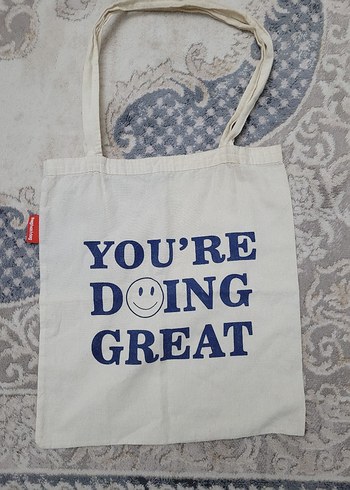 Diğer Beyaz Baskılı Günlük Denim Kadın Çanta