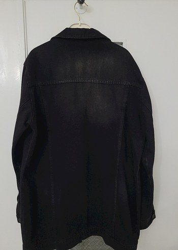 Diğer Siyah Düğmeli Kadın Denim Ceket