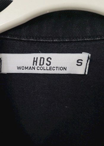 38 Beden Siyah Düğmeli Kadın Denim Ceket