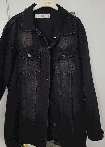 Siyah Düğmeli Kadın Denim Ceket