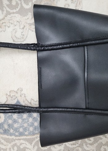 Beden Siyah Minimalist Deri Kadın Çanta