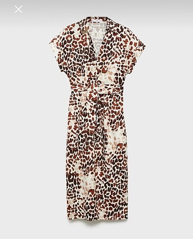 xs Beden Mango Leopar Elbise
