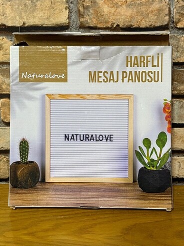 Naturalove yazı tahtası
